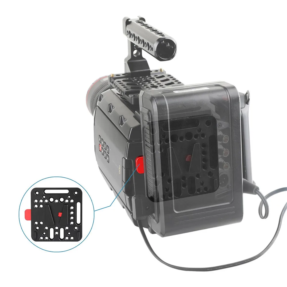 SmallRig V-Lock монтажный комплект Женский v-док мужской v-замок БЫСТРОРАЗЪЕМНАЯ пластина для DSLR камеры клетка/монитор рамка/наплечный коврик-1846