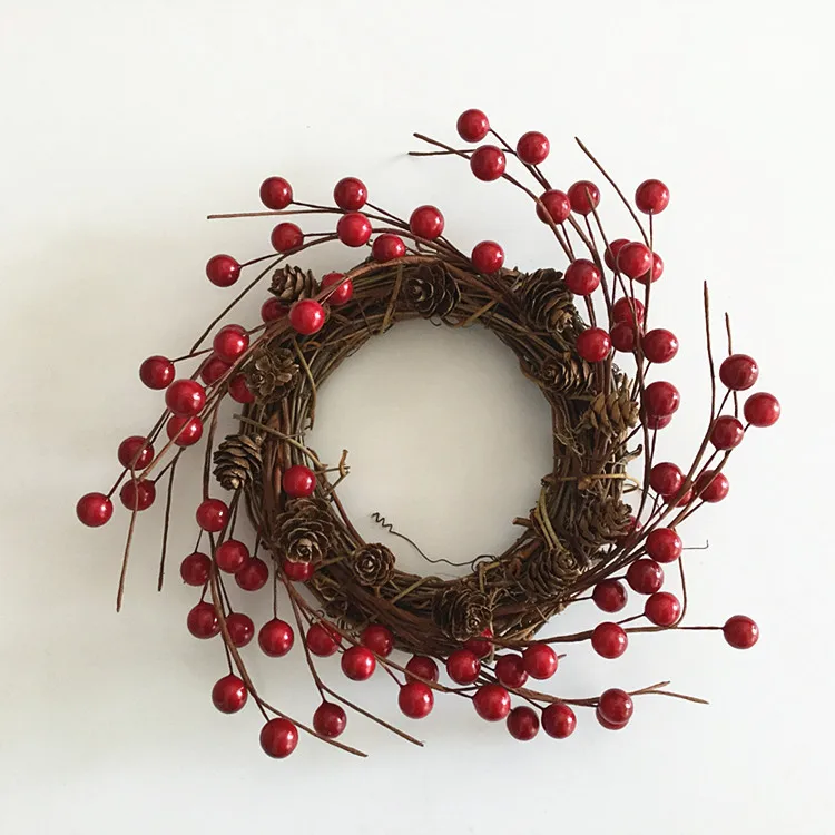 1 шт. новый имитация ягод Рождественский венок ягода сосновая башня декоративный