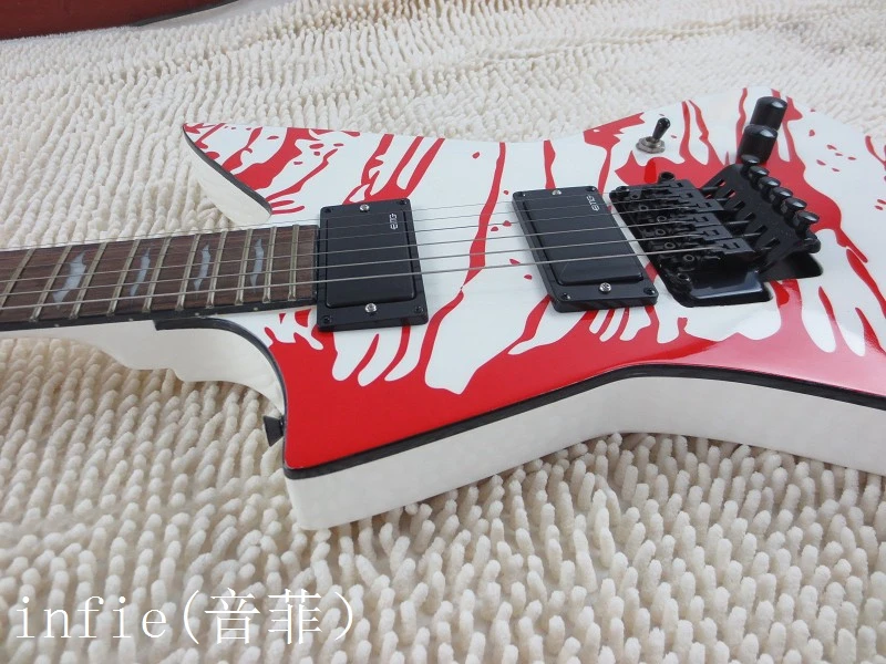 Free shipping new lectric guitar shaped active EMG pickups one drop of blood can be altered | Спорт и развлечения