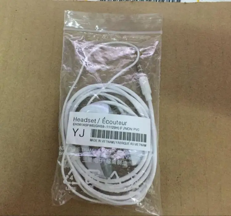 O наушники-вкладыши гарнитура наушники для samsung S5830 S7568 S7562 новые наушники от производителя наушники для S7 край YJ наушники
