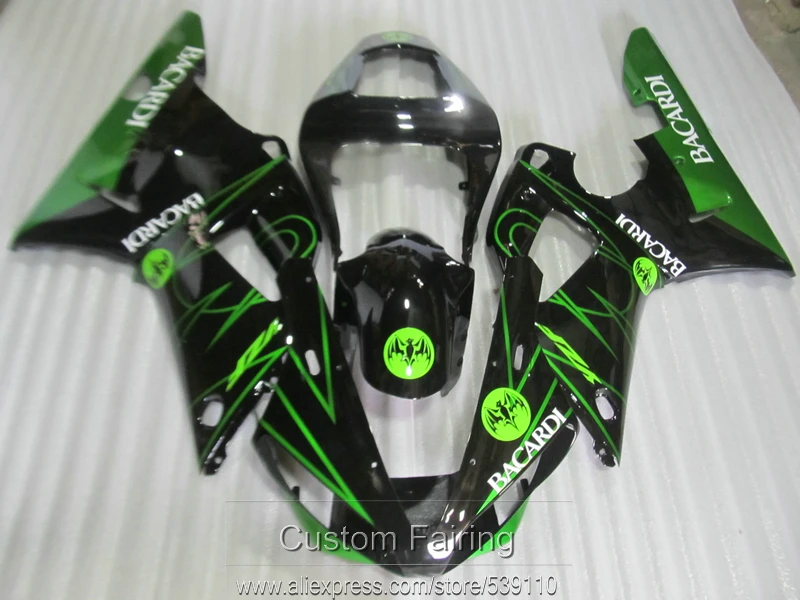 

Комплект обтекателей для Yamaha R1 00 01 зеленый, черный, YZF R1 2000 2001TS41