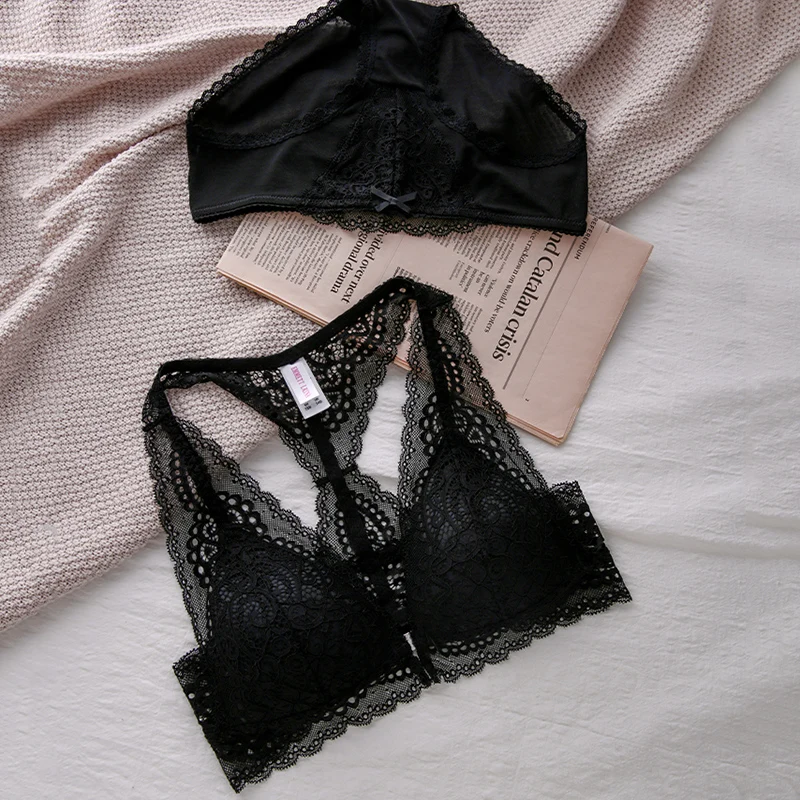 Сексуальный Комплект бюстгальтеров пуш ап размера плюс Женские Дышащие