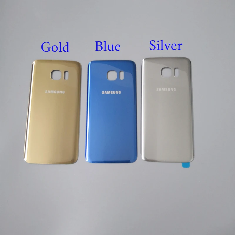 100% оригинал SAMSUNG Galaxy S7 G930F Задняя стеклянная крышка для аккумулятора задняя дверь