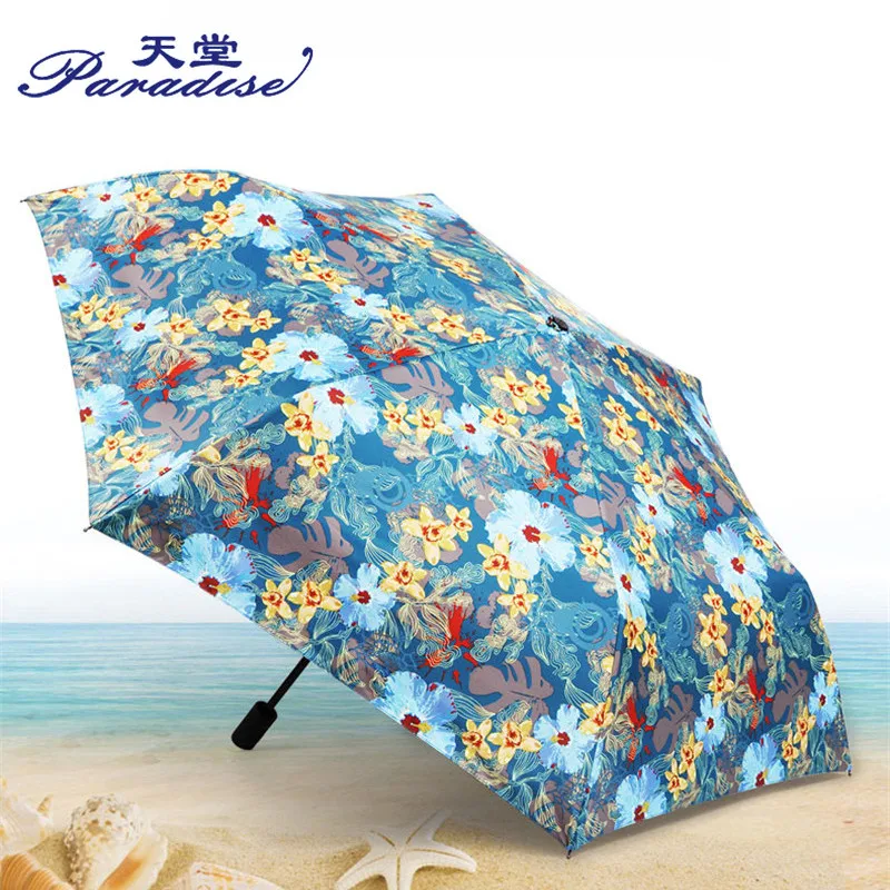 New Abstract Oil Painting Arts Umbrella Ultralight Sun Rain Creative Van Gogh Apricot Flowers Women Parasol | Дом и сад