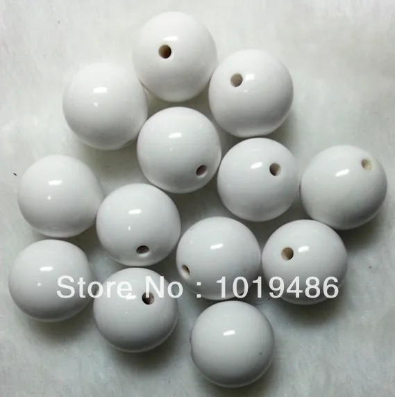 20 мм белый цвет 105 шт./лот объемные жевательные бусины из жевательной резины