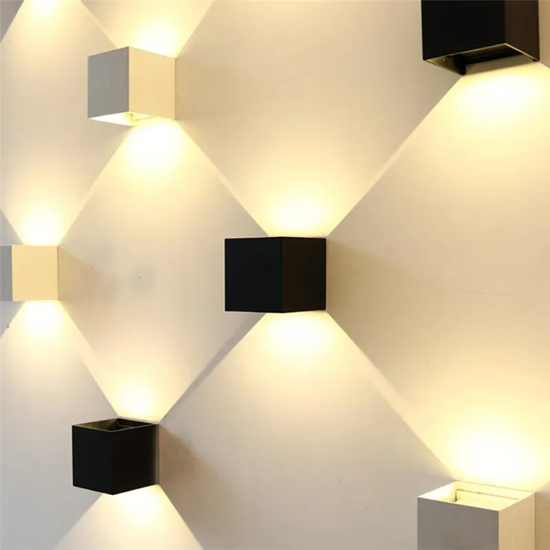 Затемнения 6 Вт светодиодный настенный светильник открытый регулируемый угол