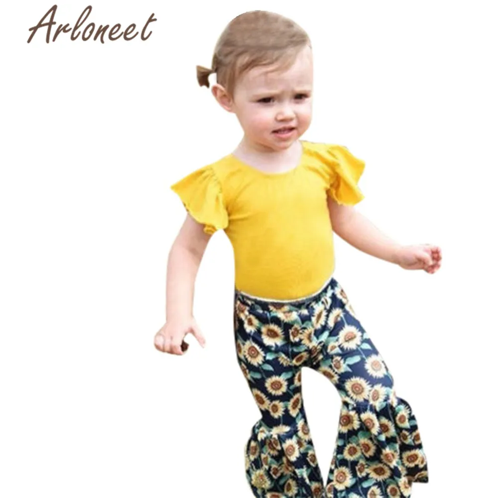 ARLONEET/Модная одежда футболка с короткими рукавами и крылышками для маленьких