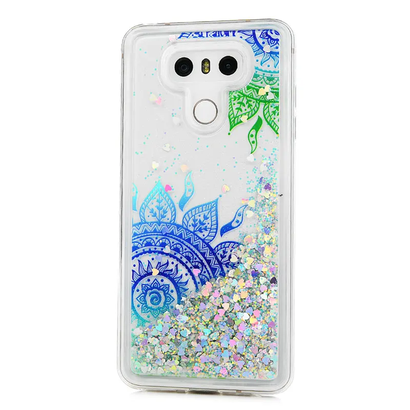 TURATA Quicksand Cover for LG G6 Silicone TPU Case Luxury Dynamic Sand Glitter Liquid Cases For Funda |