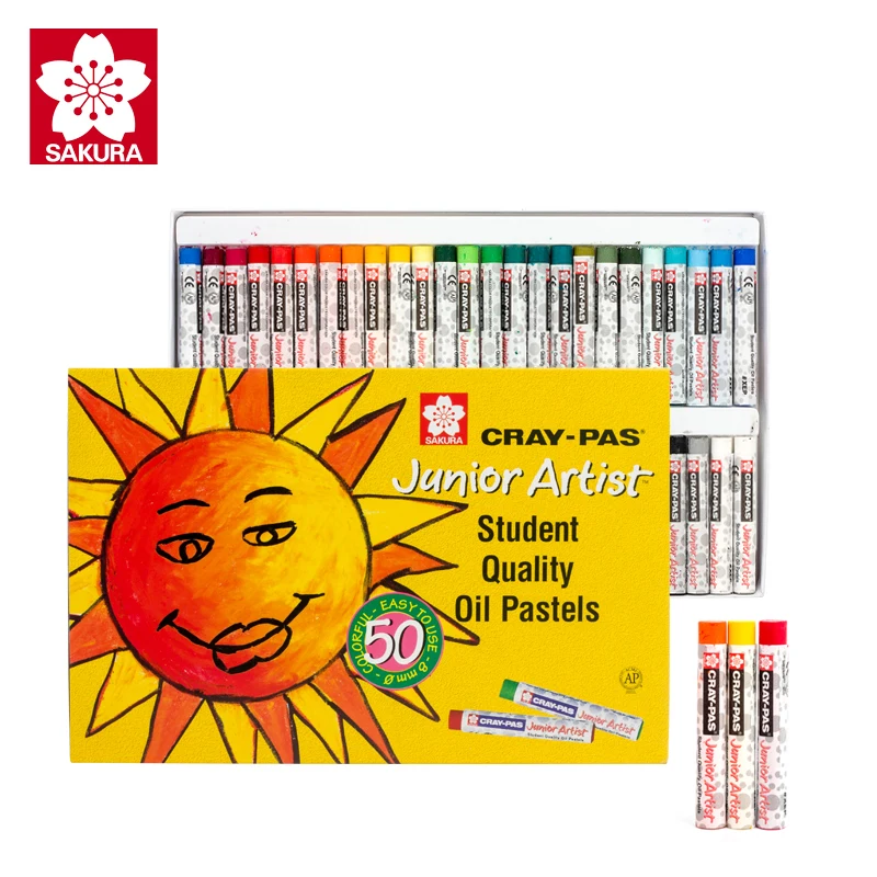 

Sakura Oil Pastels XEP-12/16/25/36/50 Cray-pas Painting Stick Soft Crayons for Junior Artist Kids Students