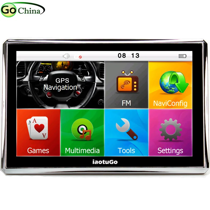 Автомобильный gps навигатор iaotuGo 5 &quot навигация грузовик GPS 800 МГц 128 м 4G FM