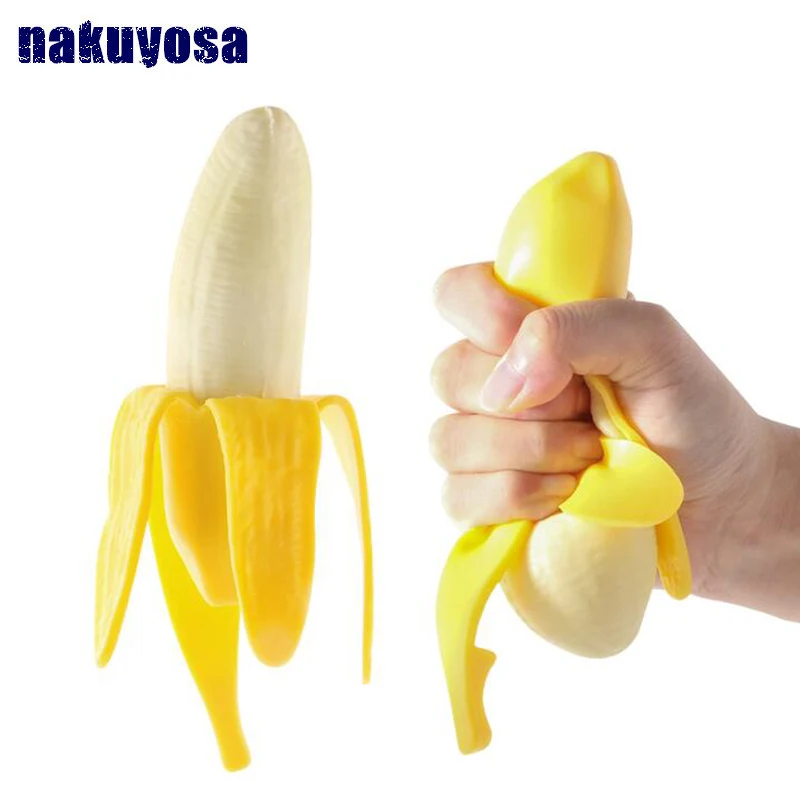 Пилинг банановый Squishy медленный рост jumbo lanyard Squishy медленно распрямляющийся мягкий смешной Анти Стресс антистресс банановый Squishy