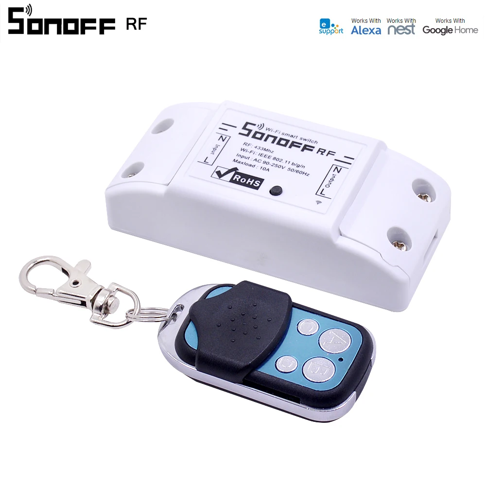 Itead Sonoff RF Интеллектуальный переключатель Wi Fi 433 МГц приемник интеллигентая (ый)