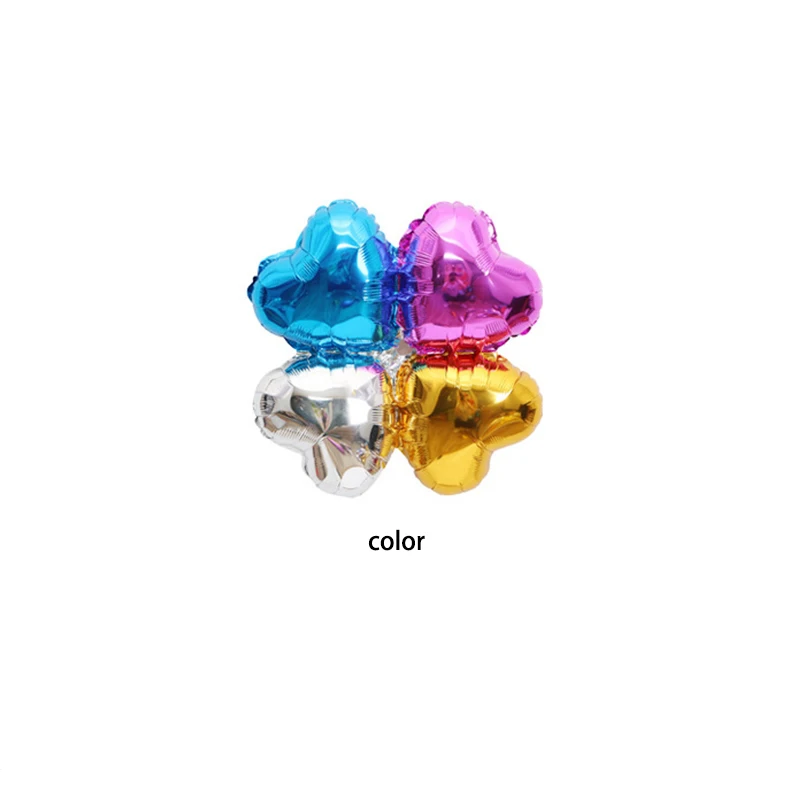 5 шт./лот 18 дюймов 4 лепестка фольги Воздушные шары четыре листа клевера