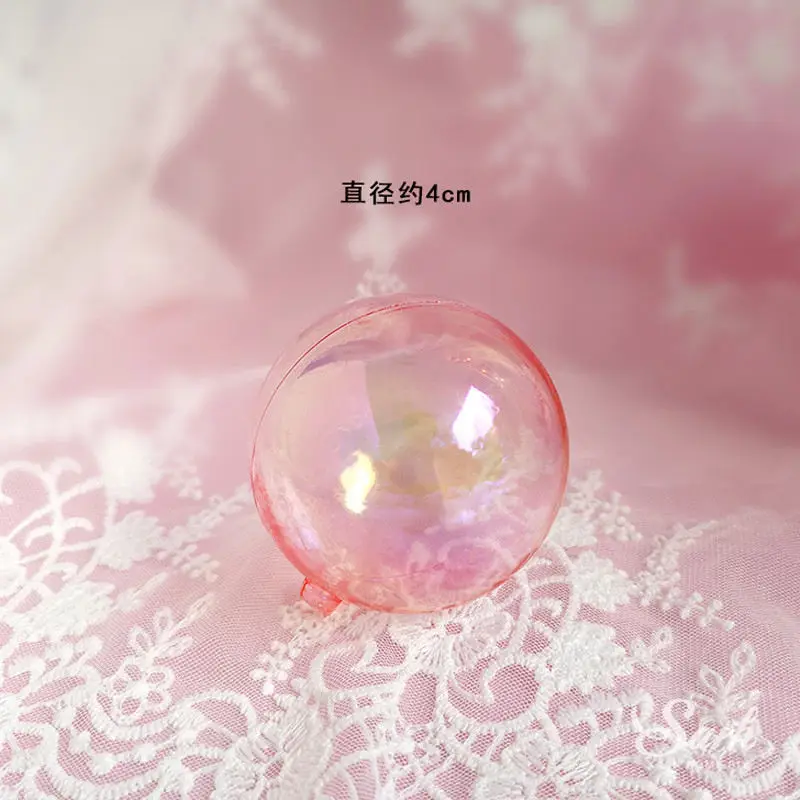 3pc 4cm laser balls Bling мальчик девочка и журавль украшения с днем рождения Фея алмазная корона торт Топпер на день детей вечерние принадлежности сладкие подарки - Цвет: 3pc 4cm laser balls
