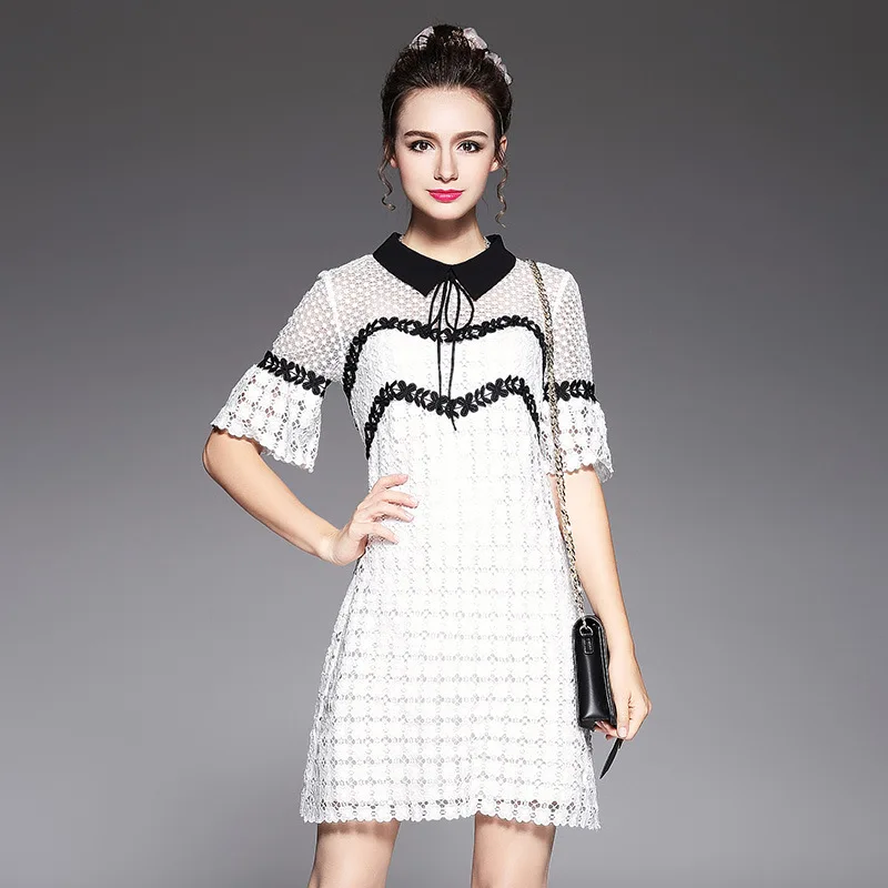 Новинки для женщин модные полуботинки с расклешенными рукавами Платье Боути