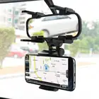 Универсальное автомобильное крепление на зеркало заднего вида, подставка с зажимом для мобильный телефон, GPS, крепление на зеркало заднего вида для iPhone, Samsung