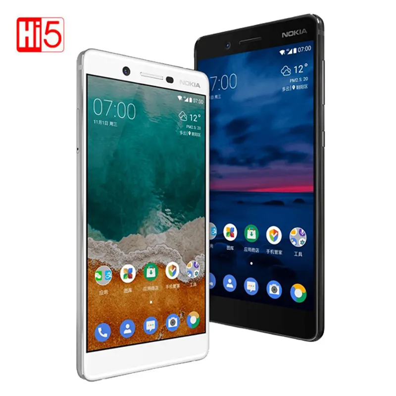Nokia 7 Оригинальный разблокированный мобильный телефон 64G rom Dual SIM 16.0MP Android 1 3000 mAh 5 2 '񟞨 P GSM/WCDMA/LTE глобальная