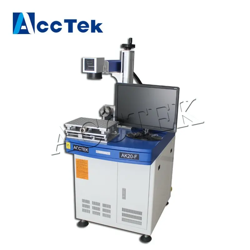 

AK20F 20w Raycus fiber laser generator metal marking and engraving machine for jewelry