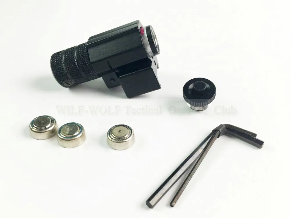 Тактический красный точечный мини лазерный прицел Вивер с хвостовым