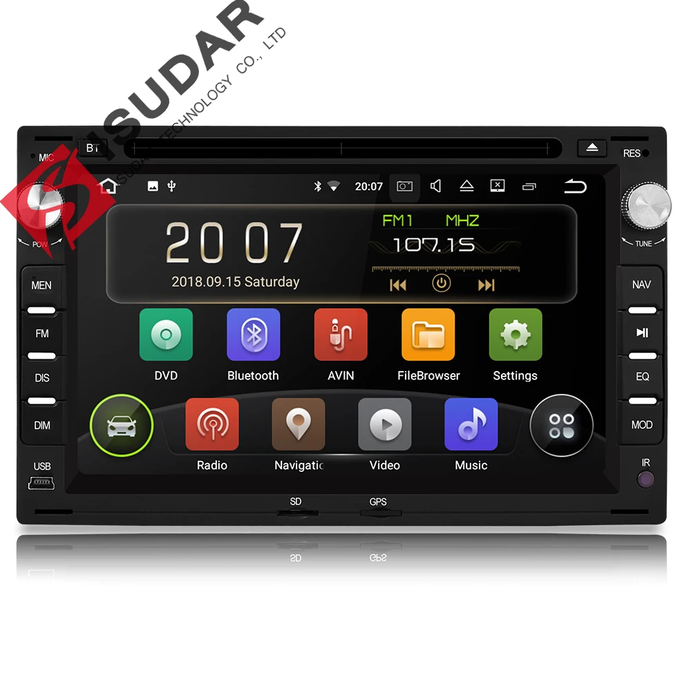 Isudar штатная автомагнитола навигация с навигатор 2 Дин радио Gps на Android 8 1 для
