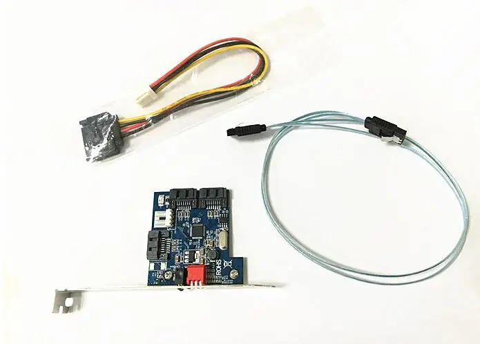 Совершенно новый 2 портовый SATA PCI контроллер RAID CARD SERIAL ATA I/O карта ПК/mac pro 1 5 +