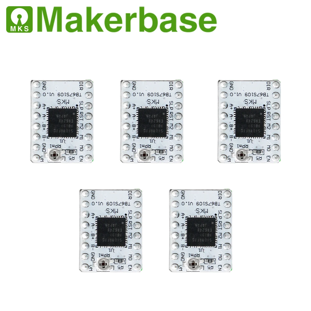 5 шт./партия запчасти для 3D принтера StepStick MKS TB67S109 Драйвер шагового двигателя