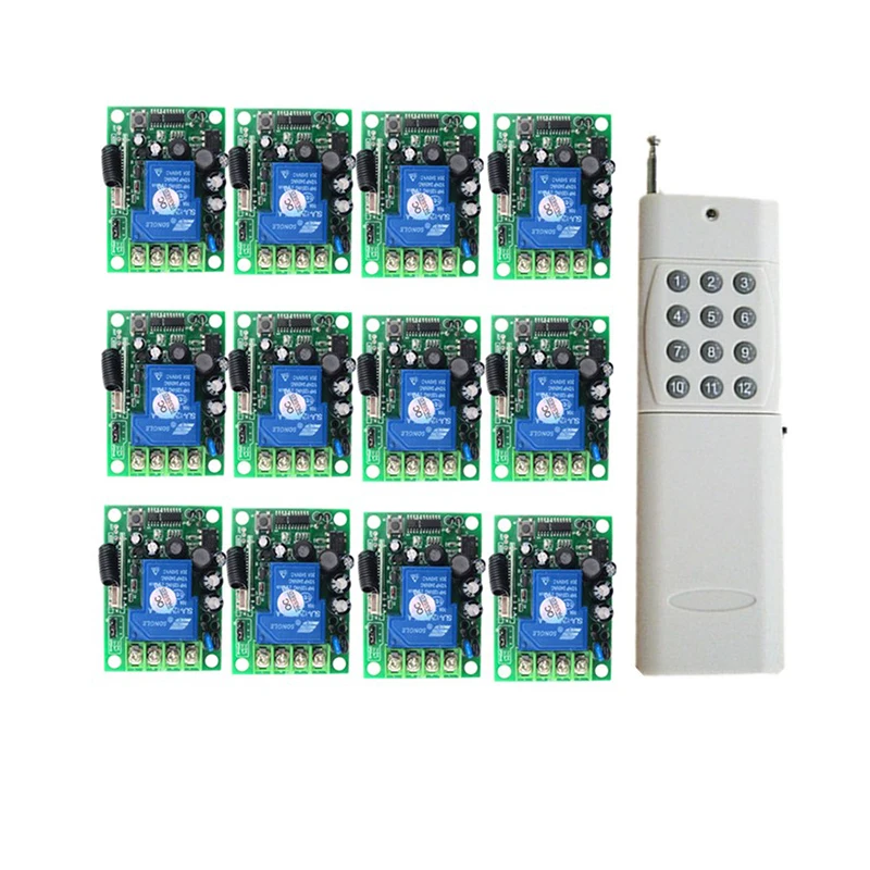 AC85V-265V 3000 м широкий диапазон высокой мощности 30A Реле Беспроводной RF пульт