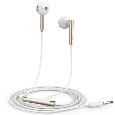 Luxury Gold Оригинальные наушники huawei AM116, наушники в ухо, микрофон, музыкальный регулятор громкости, проводная гарнитура для huawei P8 P9 P7 Lite Honor am116, наушники - Цвет: Luxury Gold