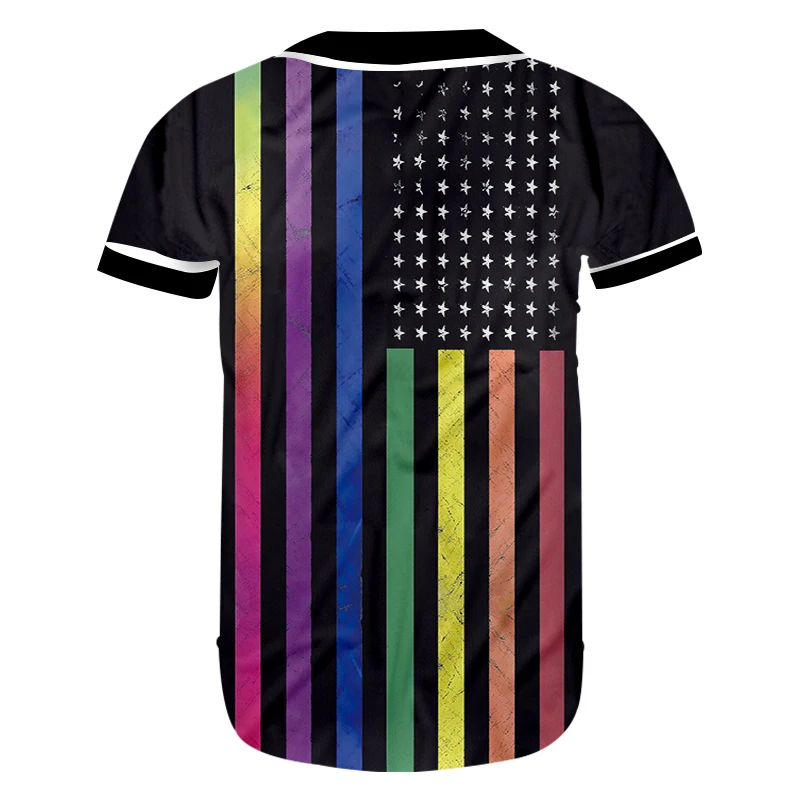 Футболка OGKB Мужская/Женская с принтом в виде флага 3D кнопками | Женская одежда