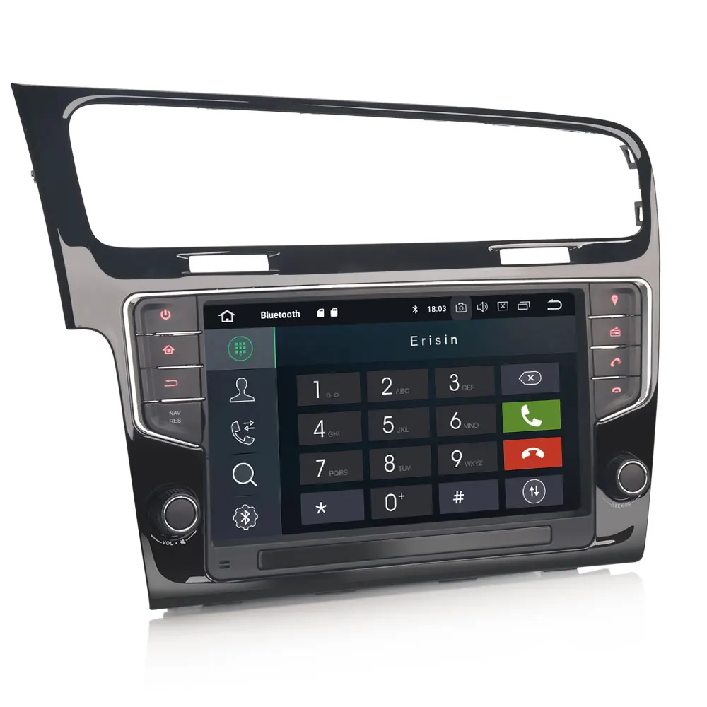 Erisin ES4811G " Android 9,0 автомобильный мультимедийный плеер Навигация DVD GPS автомобильный радиоприёмник для VW Golf VII/7