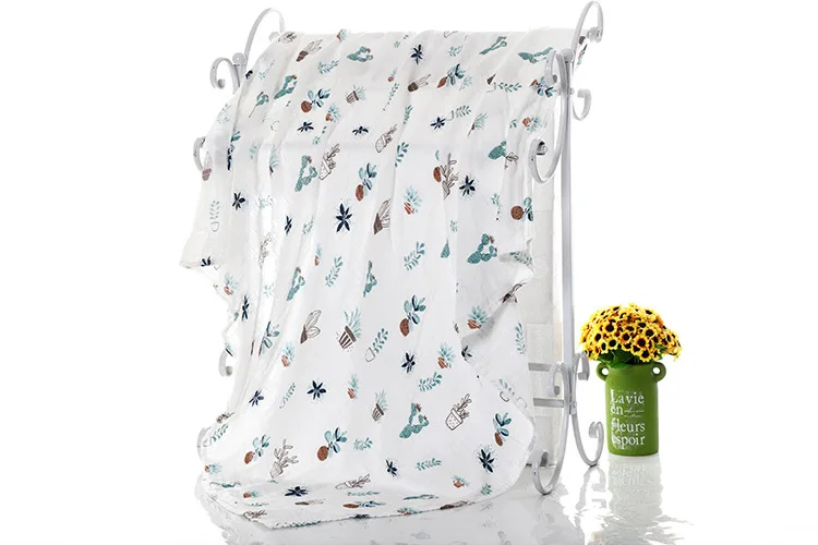 1Pc Muslin Cotton Baby Swaddle Wrap Newborn Wipes Blankets Bath Gauze Infant Sleepsack Stroller Cover Play Mat Baby Deken