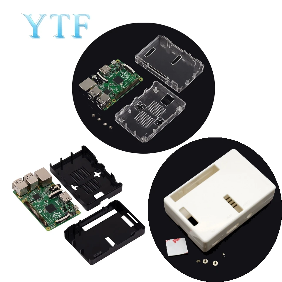 Raspberry Pi 3 B + Модель чехол Чехол прозрачный корпус из АБС | Компьютеры и офис