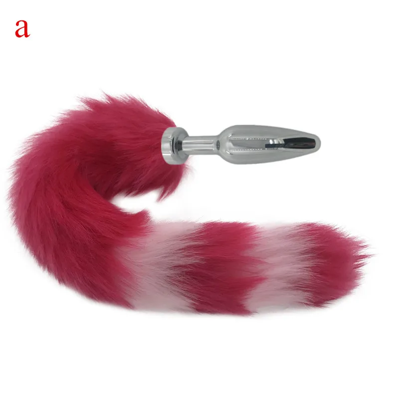 Stainless Steel Anal Sex Toys Faux Fox Tail Plug Sexy Romance Adult Games Butt for Woman Men H8-197G | Красота и здоровье