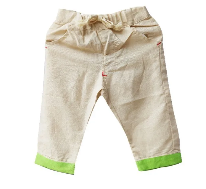 2017 New Summer capri Kids Pants Boys for Girls Children Linen Cotton Casual Leisure Trousers Fantasia Infantil | Детская одежда и