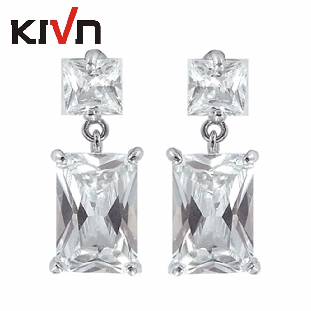 

KIVN Fashion Jewelry Luxury Cubic Zirconia Womens Girls Bridal Wedding Earrings Promotion Christmas Mothers Day Birthday Gifts