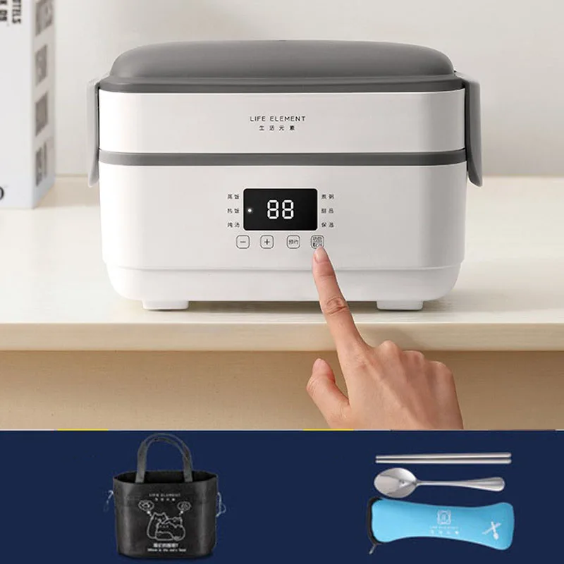 220 В Многофункциональный Электрический Ланч бокс лайнер из нержавеющей стали