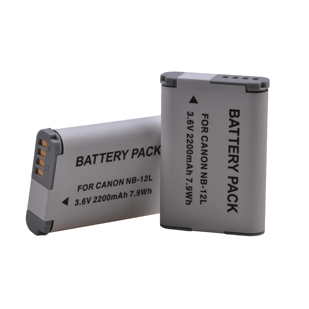 2 шт. Аккумулятор для Canon PowerShot G1 X Mark II G1X 12L NB12L N100 аккумулятор 2200 мАч|Цифровые