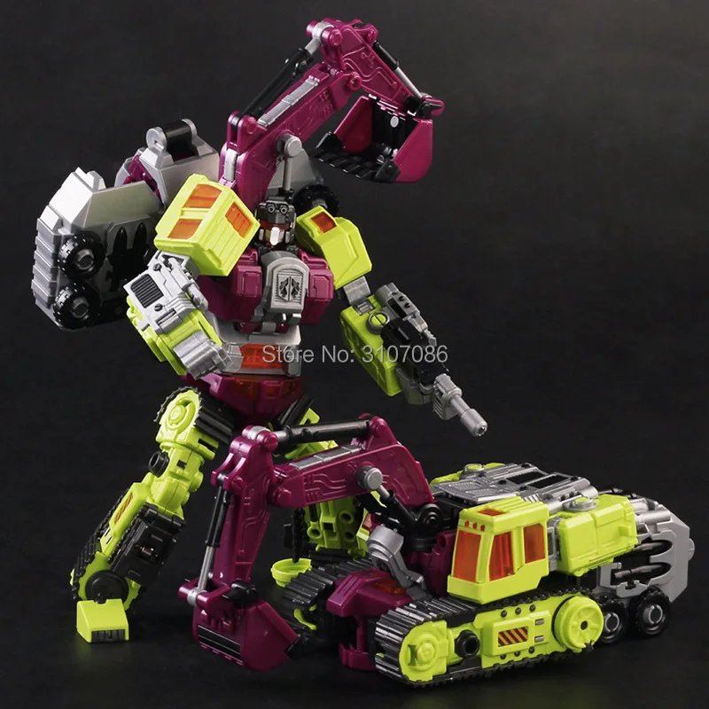 NBK Devastator бульдозер скраппер гравитационный крюк строитель GT Devastator KO трансформация Инженерная фигурка игрушки