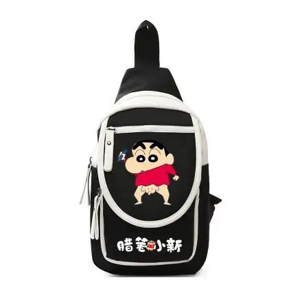 Новая горячая распродажа Аниме Crayon Shin-Chan нагрудная сумка высокого качества унисекс Студенческая школьная сумка опрятная стильная сумка-мессенджер