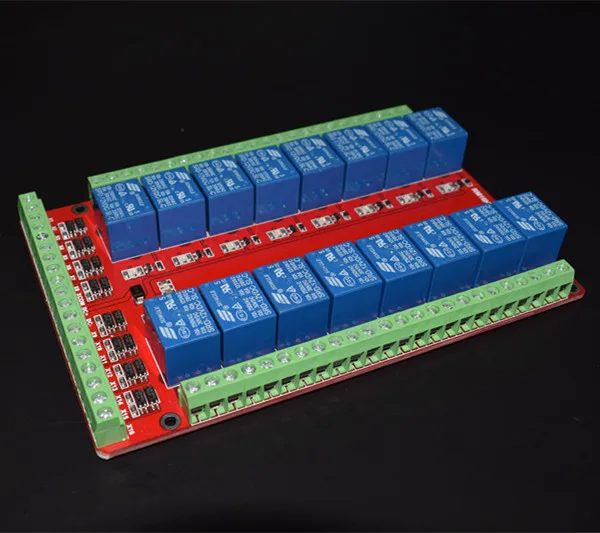 Модуль защитного реле 16 каналов RM16LS 5 в 12 В 24 макетная плата Raspberry Pi Pcduino набор
