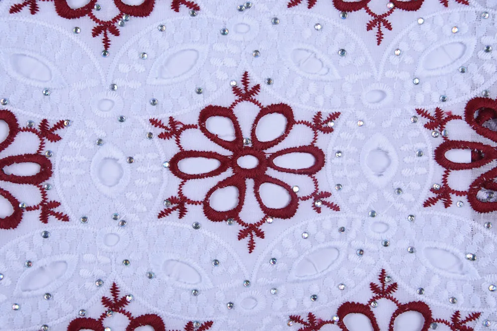 Pure Cotton African Dry Lace Fabric With Stones High Quality Nigerian Lace Fabric Swiss Voile Lace In Switzerland In Party A1654