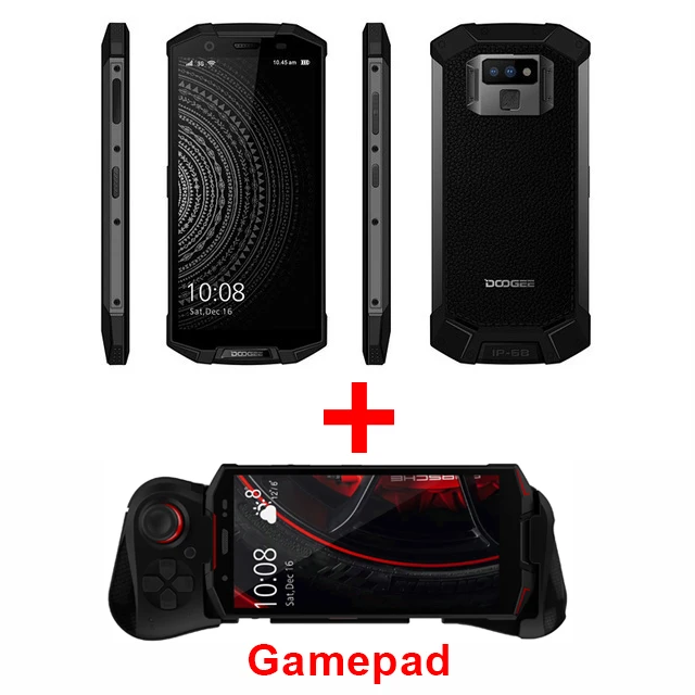 Black Add Gamepad DOOGEE S70 lite IP68 водонепроницаемый ударопрочный мобильный телефон Android 8,1 5,9" FHD+ Helio P23 Восьмиядерный 4 Гб+ 64 Гб 12,0 МП 4G смартфон - Цвет: Black Add Gamepad