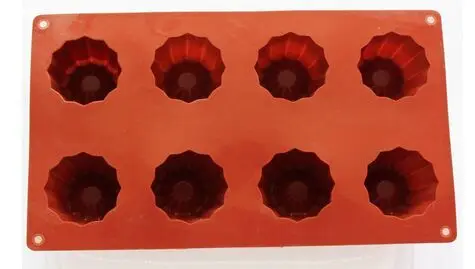 Силиконовая форма маффины желе для выпечки тортов 8 полостная пищевая 2x2 дюйма|cake