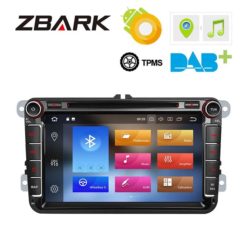 2 Din 8 &quotAndroid 0 Восьмиядерный автомобильный dvd-плеер радио для Volkswagen Golf Passat Touran Tiguan