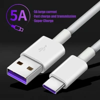 5a type c usb cable for huawei p30 p20 pro lite mate20 10 pro p10 plus lite usb 3 1 type c fast charging super charger cable