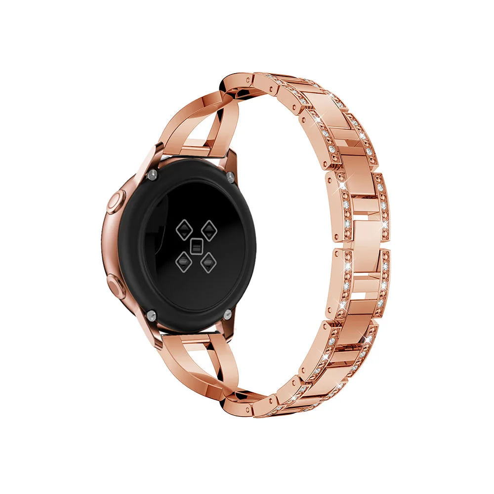 20 мм ремешок для часов из нержавеющей стали для samsung Galaxy Watch active 2 Release ремешок для samsung gear sport S2 ремешок для часов