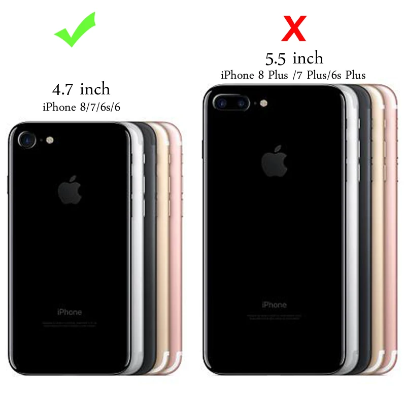 Для Apple iPhone 7 6 6S мАч для 8 Smart батарея случае 2850 зарядное устройство чехол Капа