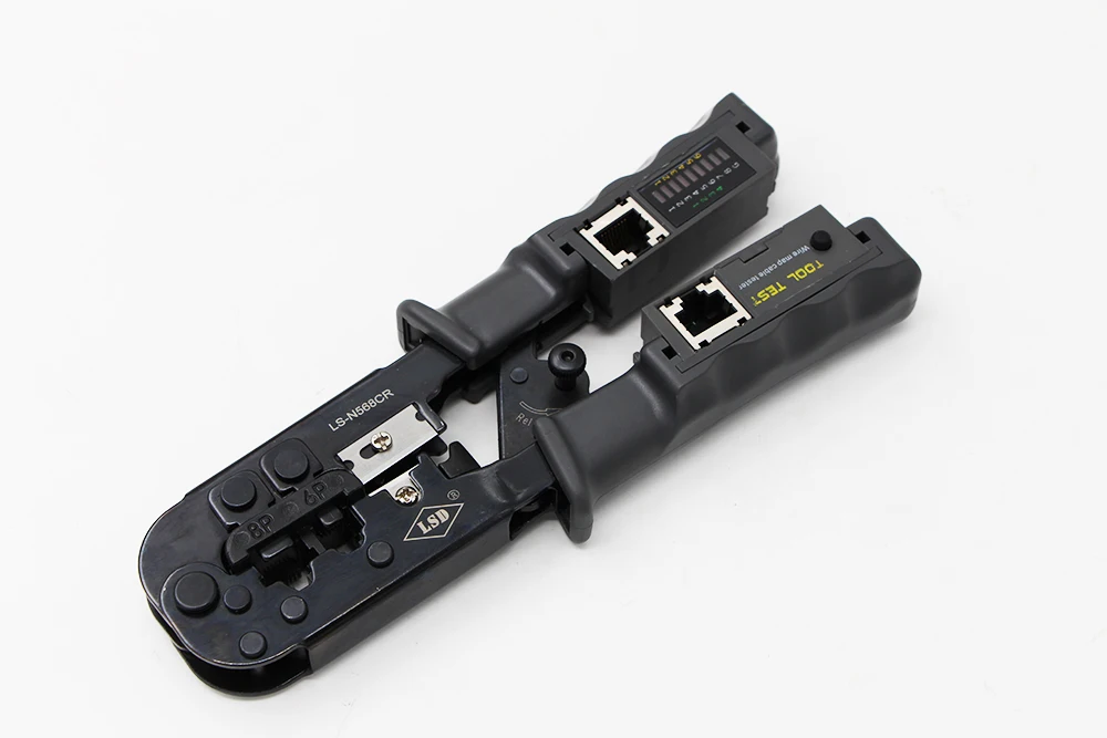 UTP/для кабеля stp тестер и щипцы RJ45/RJ12/RJ11 сетевой кабель обжимной зачистки тестирование плоскогубцы 6 P/8 P кабель инструмент для обжимки резак