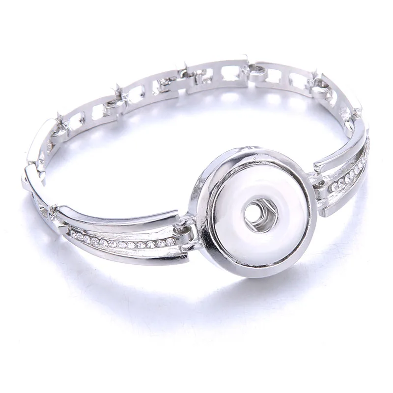Boom Life Snap Jewelry Metal Bracelet Bangle Rhinestone Fit 18mm 20mm Snaps Button For Women | Украшения и аксессуары
