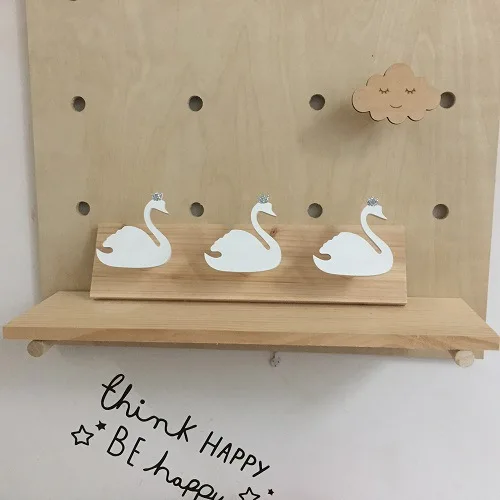 

1PC Nordic Europe Wind Rabbit Hook Wood Clothes Hooks On Wall Decorate Kids Children Room ECO Friendly Hanger Hooks MH 010